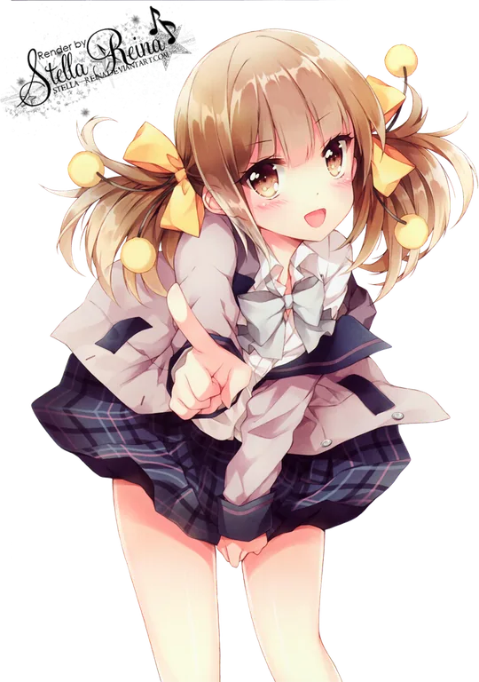 Anime Girl in a School Uniform