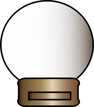 Empty Snow Globe Illustration