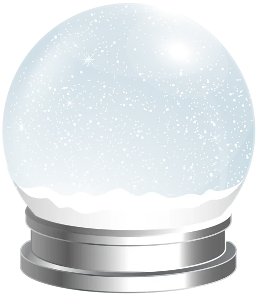 Snow Globe with Falling Snow