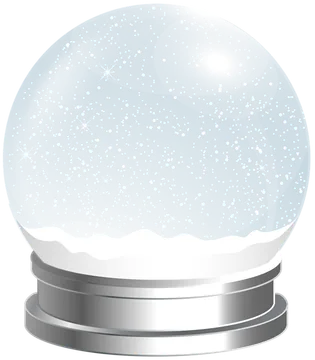 Snow Globe with Falling Snow