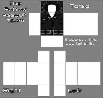 Roblox Assault Team Torso Template